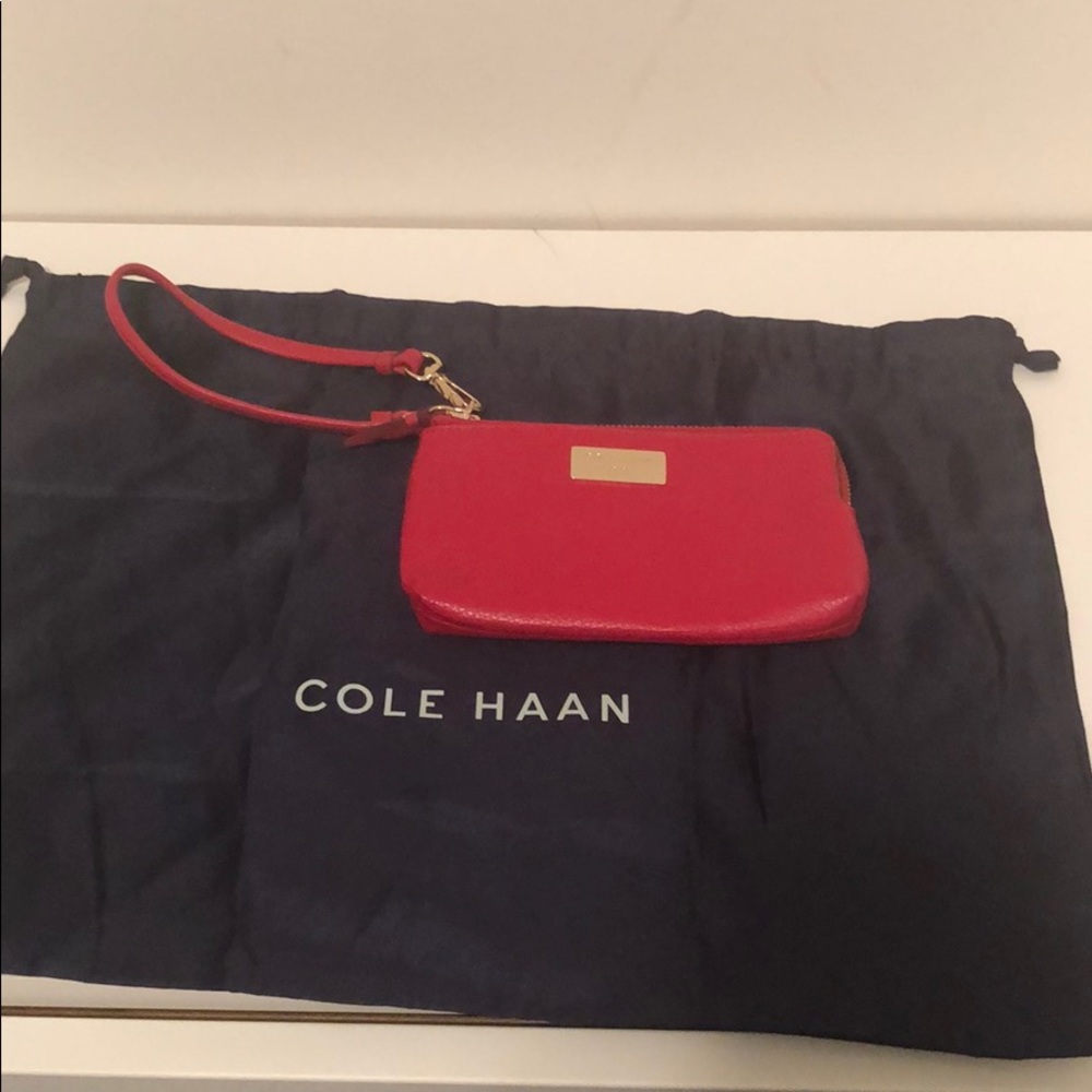 Cole Haan double Zipper Wristlet